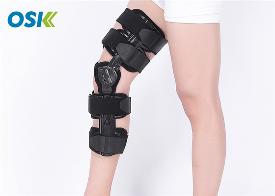 Accolade noire de soutien de genou avec la gamme - de - certification de FDA de charnière de mouvement