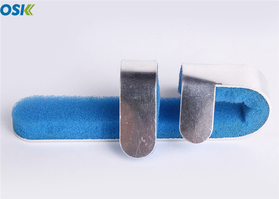 Matériel en aluminium de mousse bleue d'attelle d'os cassé par taille universelle pour le doigt